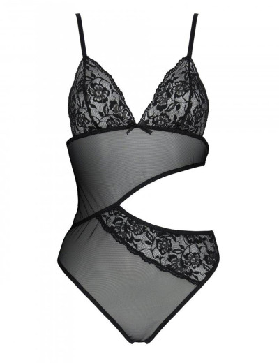 Полупрозрачное боди Passion CHRISTA BODY, Цвет: черный, Размеры: S/M, изображение 3