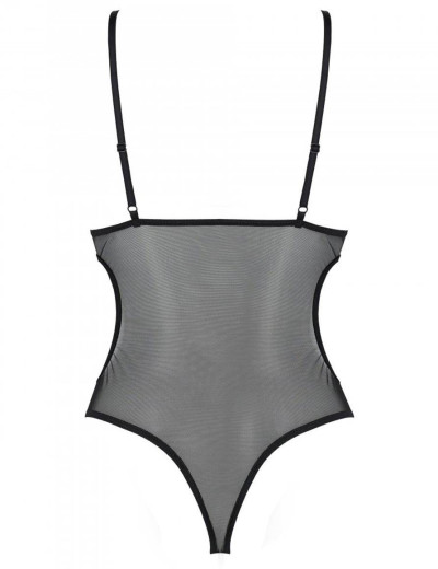 Полупрозрачное боди Passion CHRISTA BODY, Цвет: черный, Размеры: S/M, изображение 4