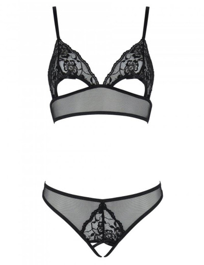 Сексуальный комплект Passion CHRISTA SET, Цвет: черный, Размеры: 2XL/3XL, изображение 3