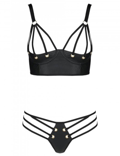 Сексуальный комплект Passion MALWIA BIKINI, Цвет: черный, Размеры: S/M, изображение 3