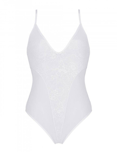 Откровенное боди Passion URSULA BODY white, Цвет: белый, Размеры: L/XL, изображение 3