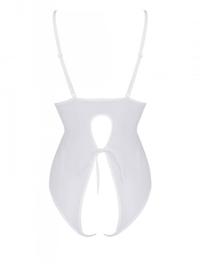 Откровенное боди Passion URSULA BODY white, Цвет: белый, Размеры: L/XL, изображение 4