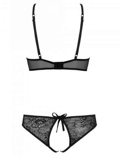 Сексуальный комплект Passion URSULA SET black, Цвет: черный, Размеры: 2XL/3XL, изображение 4