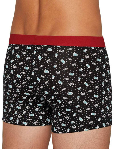 Комплект трусов боксеров Ysabel Mora 20212 (2 шт), Цвет: черный+мульти, Размеры: S, изображение 3