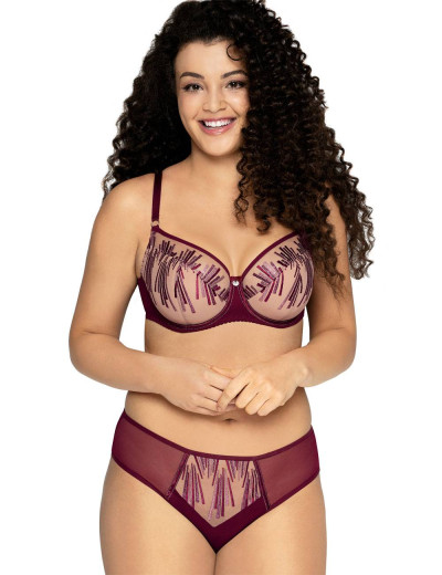 Бюстгальтер полумягкий Ava CALLA WINE 1941 PU, Цвет: бордо, Размеры: 95G, изображение 3