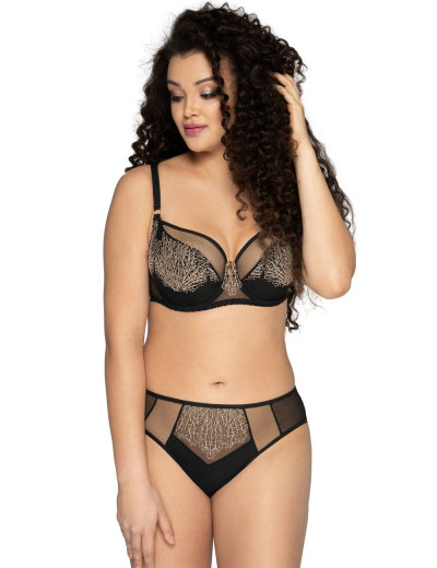 Бюстгальтер полумягкий Ava COPPER TREE 1944 PU черный, Цвет: черный, Размеры: 100E, изображение 3