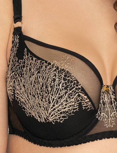 Бюстгальтер полумягкий Ava COPPER TREE 1944 PU черный, Цвет: черный, Размеры: 100E, изображение 2