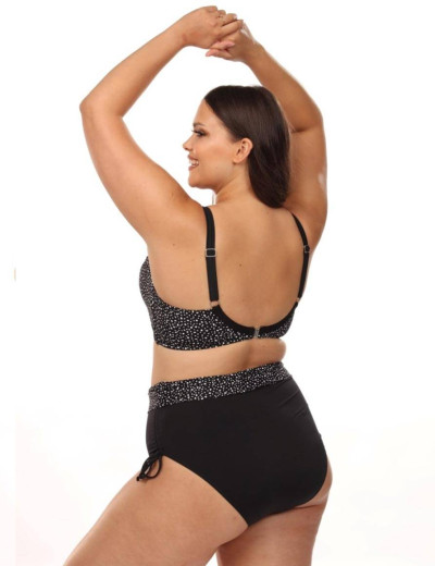 Раздельный купальник с уплотненной чашкой Lorin L2400/2 BIG, Цвет: черный, Размеры: 75E, изображение 2