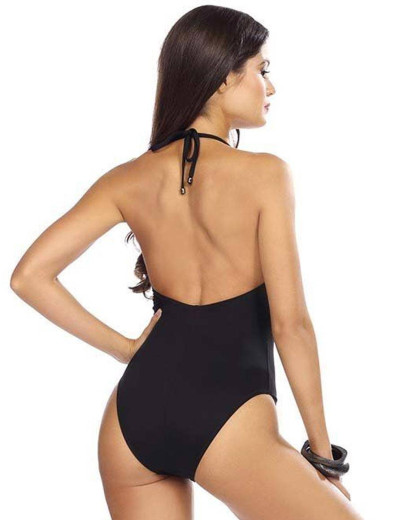 Слитный черный купальник Lorin L4469/2, Цвет: черный, Размеры: 2XL, изображение 2