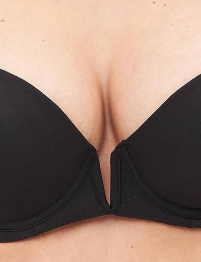 Бюстгальтер с глубоким вырезом Lormar NATURALE V-BRA nero, Цвет: nero (черный), Размеры: 70B, изображение 3