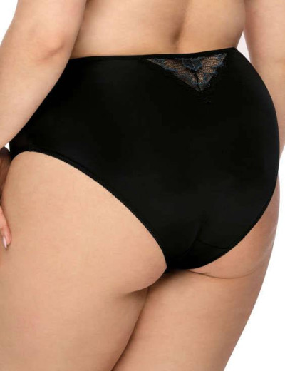 Трусы слипы миди MAT ANGEL F-3329-51 черный с голубым, Цвет: черный, Размеры: M, изображение 2