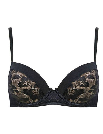 Бюстгальтер балконет Mioocchi MONA 7761 nero, Цвет: nero (черный), Размеры: 85D, изображение 3