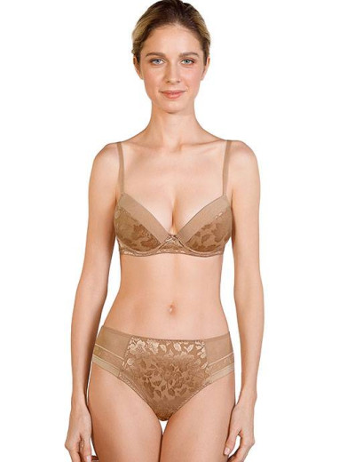 Бюстгальтер балконет Mioocchi MONA 7761 sabbia, Цвет: sabbia, Размеры: 80B, изображение 2