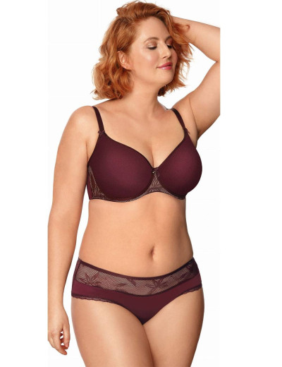 Трусы шорты Nipplex ZAFIRA SZORTY, Цвет: бургундское вино, Размеры: XL, изображение 2