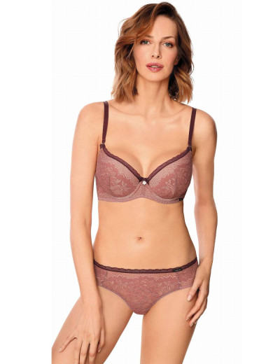 Бюстгальтер балконет пуш-ап Nipplex ZOE DOUBLE P-UP, Цвет: пудра, Размеры: 70C, изображение 4