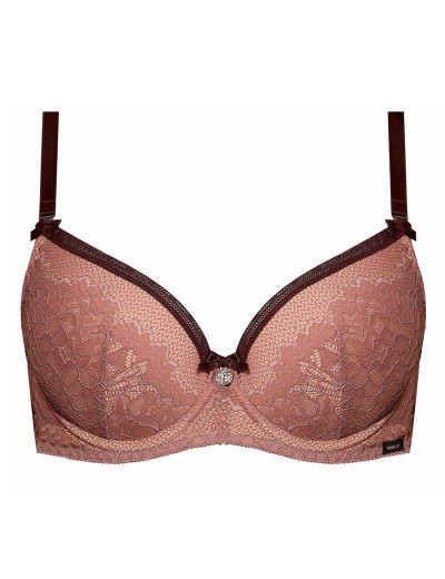 Бюстгальтер балконет пуш-ап Nipplex ZOE DOUBLE P-UP, Цвет: пудра, Размеры: 70C, изображение 5