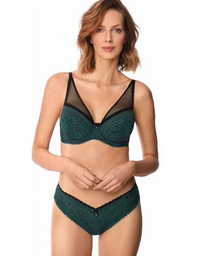 Трусы бразилиана Nipplex XENA BRAZYLIANY, Цвет: изумруд, Размеры: L, изображение 4