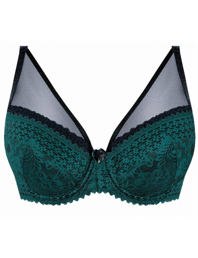 Бюстгальтер балконет пуш-ап Nipplex XENA P-UP, Цвет: изумруд, Размеры: 70C, изображение 4