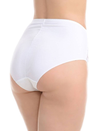 Трусы слипы высокие Novella 120 белый, Цвет: белый, Размеры: 2XL, изображение 2