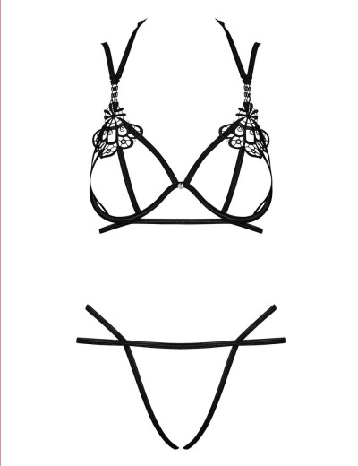 Открытый комплект Obsessive BADOSSA SET, Цвет: черный, Размеры: L/XL, изображение 3