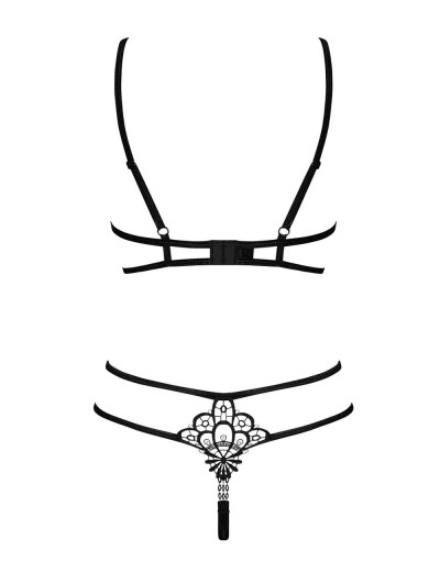 Открытый комплект Obsessive BADOSSA SET, Цвет: черный, Размеры: L/XL, изображение 4