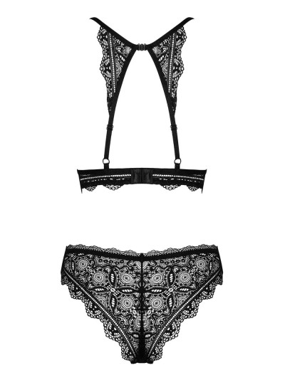 Соблазнительный комплект Obsessive RENELIA SET, Цвет: черный, Размеры: L/XL, изображение 4