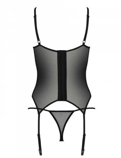 Корсет с трусиками Passion VARELLA CORSET, Цвет: черный, Размеры: 2XL/3XL, изображение 4