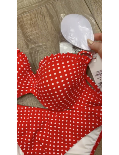 Раздельный купальник Lorin L2431/2, Цвет: красный, Размеры: 75B, изображение 4
