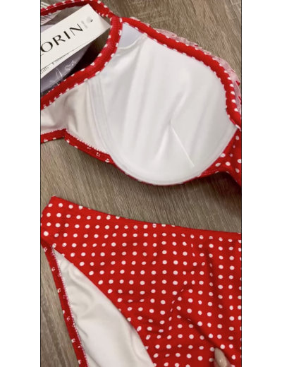 Раздельный купальник Lorin L2431/2, Цвет: красный, Размеры: 75B, изображение 5
