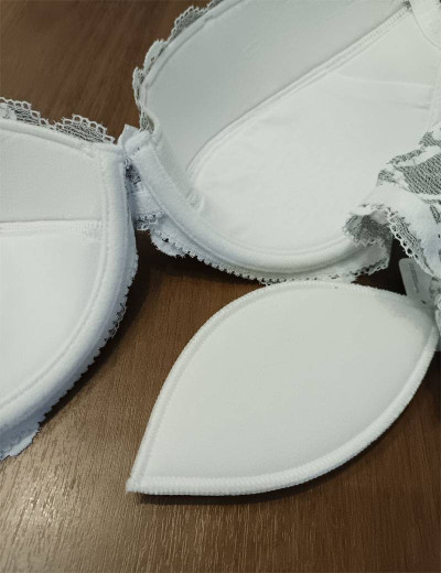 Кружевной бюстгальтер балконет пуш-ап Albina L 2434 рябушка, Цвет: рябушка, Размеры: 70C, изображение 3