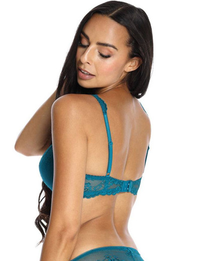 Кружевной бюстгальтер балконет MAT CORA TURKUS M-3344-22, Цвет: бирюзовый, Размеры: 85D, изображение 2