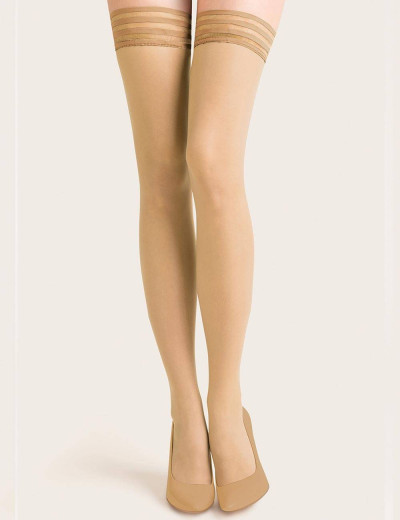 Чулки Gabriella 202 CALZE LUX EMOTION 20 den телесный, Цвет: телесный, Размеры: 1/2, изображение 2