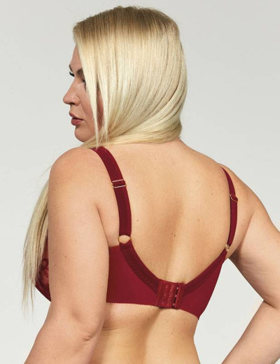 Бюстгальтер мягкий Kris Line CLARISA soft со стрэпами, Цвет: красный, Размеры: 70GG, изображение 2