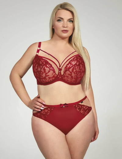 Трусы слипы высокие Kris Line CLARISA high waist, Цвет: красный, Размеры: M, изображение 3