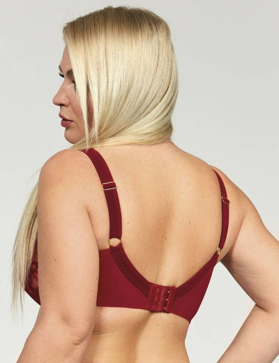 Бюстгальтер мягкий с подкроем Kris Line CLARISA soft full cup со стрэпами, Цвет: красный, Размеры: 75I, изображение 2