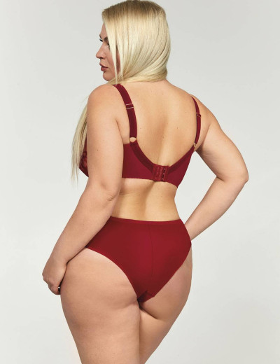 Бюстгальтер мягкий с подкроем Kris Line CLARISA soft full cup со стрэпами, Цвет: красный, Размеры: 75I, изображение 6