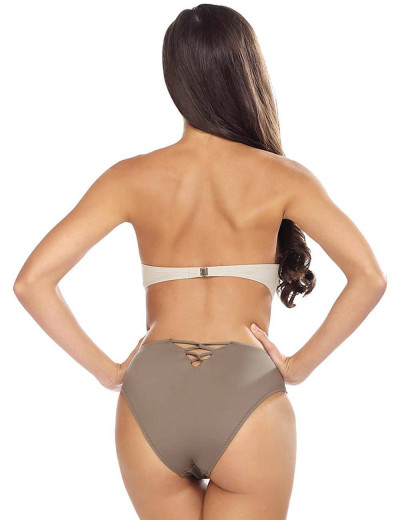 Раздельный купальник бандо Lorin L2445/2, Цвет: бежевый, Размеры: 70B, изображение 2