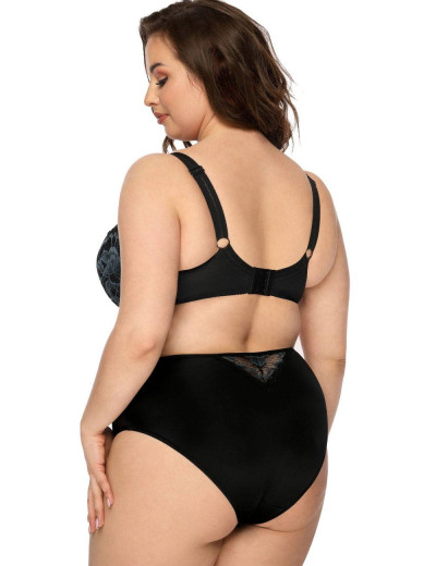 Трусы слипы миди MAT ANGEL F-3329-51 черный с голубым, Цвет: черный, Размеры: M, изображение 4