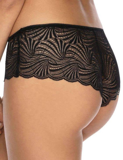 Трусы шортики кружевные MAT LOU F-3343-54, Цвет: черный, Размеры: S, изображение 2