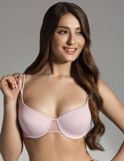 Бюстгальтер с уплотненной чашкой Misstyle 4115 / 415 серебристый пион, Цвет: серебристый пион, Размеры: 75B, изображение 4