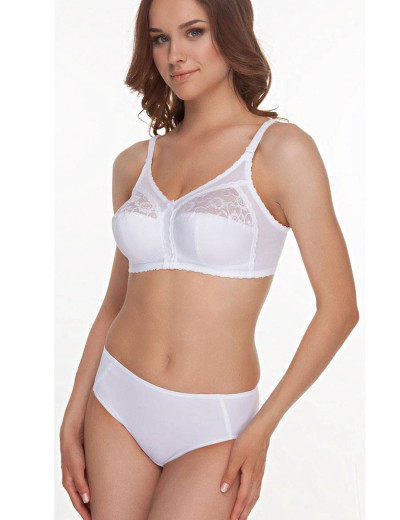 Бюстгальтер мягкий без каркасов Misstyle 4120 / 4121 белый, Цвет: белый, Размеры: 90J, изображение 7