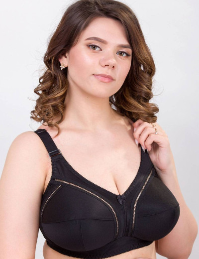 Бюстгальтер мягкий без косточек Misstyle 4122 / 122 черный, Цвет: черный, Размеры: 85D, изображение 7