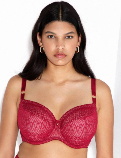 Бюстгальтер полумягкий Alles CHIANTI PU, Цвет: малиновый, Размеры: 75F, изображение 3