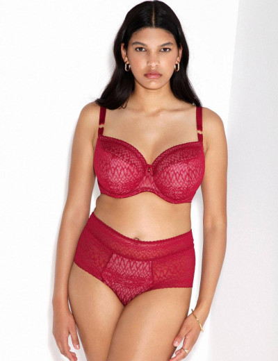 Бюстгальтер полумягкий Alles CHIANTI PU, Цвет: малиновый, Размеры: 75F, изображение 4