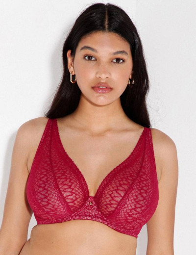 Мягкий бюстгальтер бралетт Alles CHIANTI M BRALETTE, Цвет: малиновый, Размеры: 70C, изображение 3