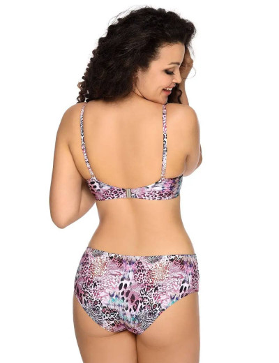 Верх купальника с уплотненной чашкой Ava SK 145 U, Цвет: розовый принт, Размеры: 100D, изображение 4