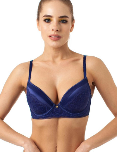 Бюстгальтер с пуш-ап Coquette Revue OPIUM 82100-02, Цвет: синий, Размеры: 70B, изображение 3