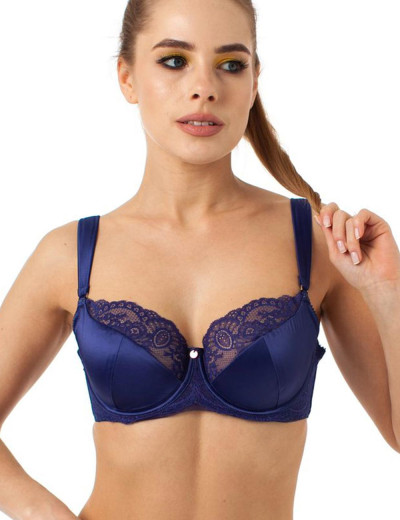 Бюстгальтер полумягкий Coquette Revue OPIUM 85100-02, Цвет: синий, Размеры: 80B, изображение 3