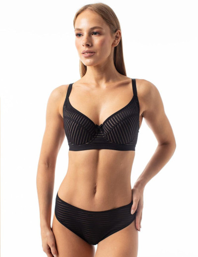 Бюстгальтер балконет Coquette Revue STORIES 89079-06, Цвет: черный, Размеры: 95E, изображение 3