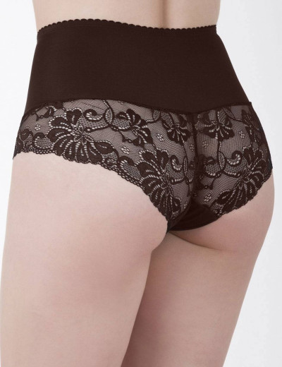 Высокие трусы с утяжкой Elli 690 шоколад, Цвет: шоколад, Размеры: 3XL, изображение 2